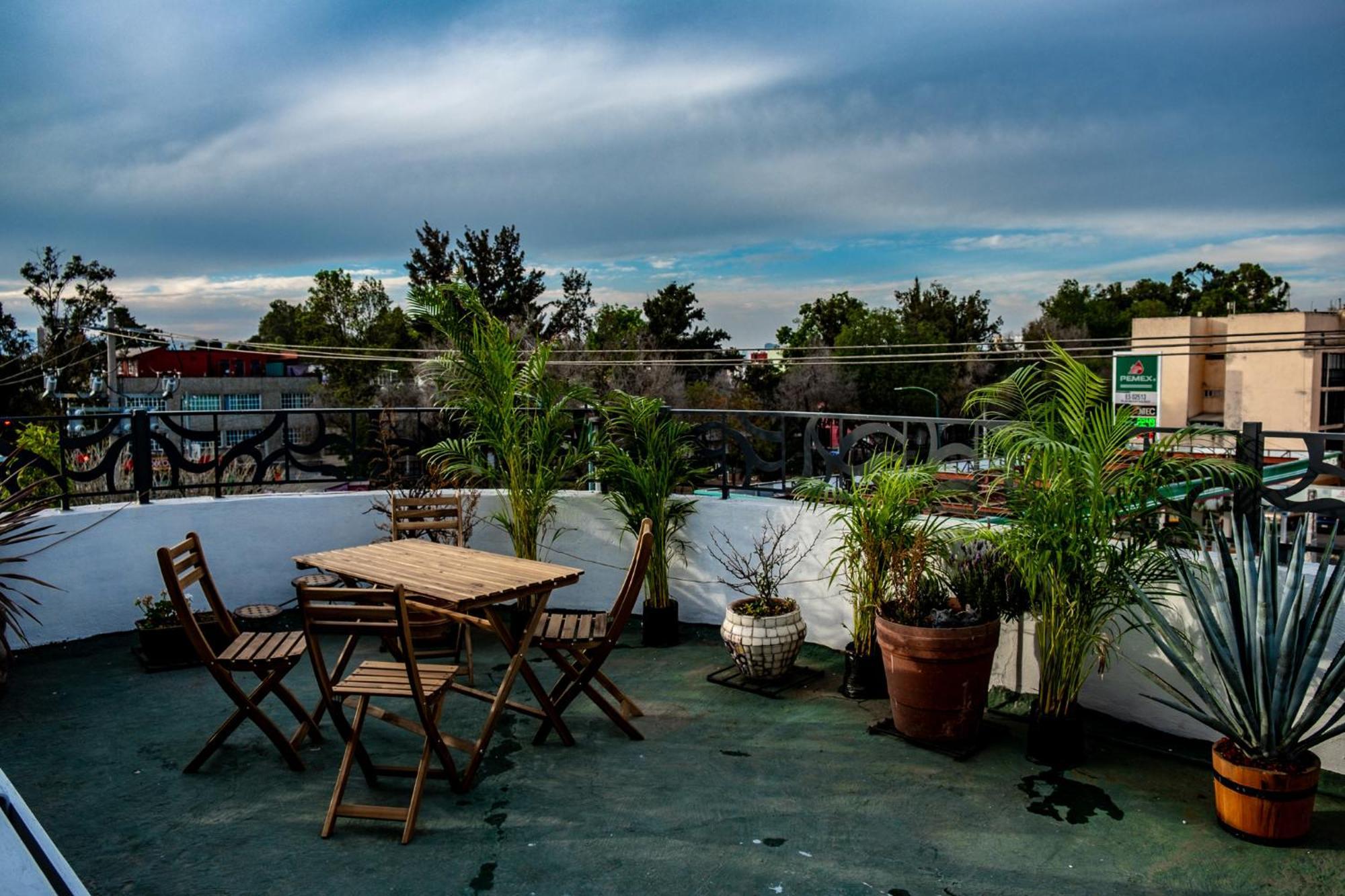 Modern Studio, Rooftop Charm, Cdmx Center2 Mexico By Eksteriør billede